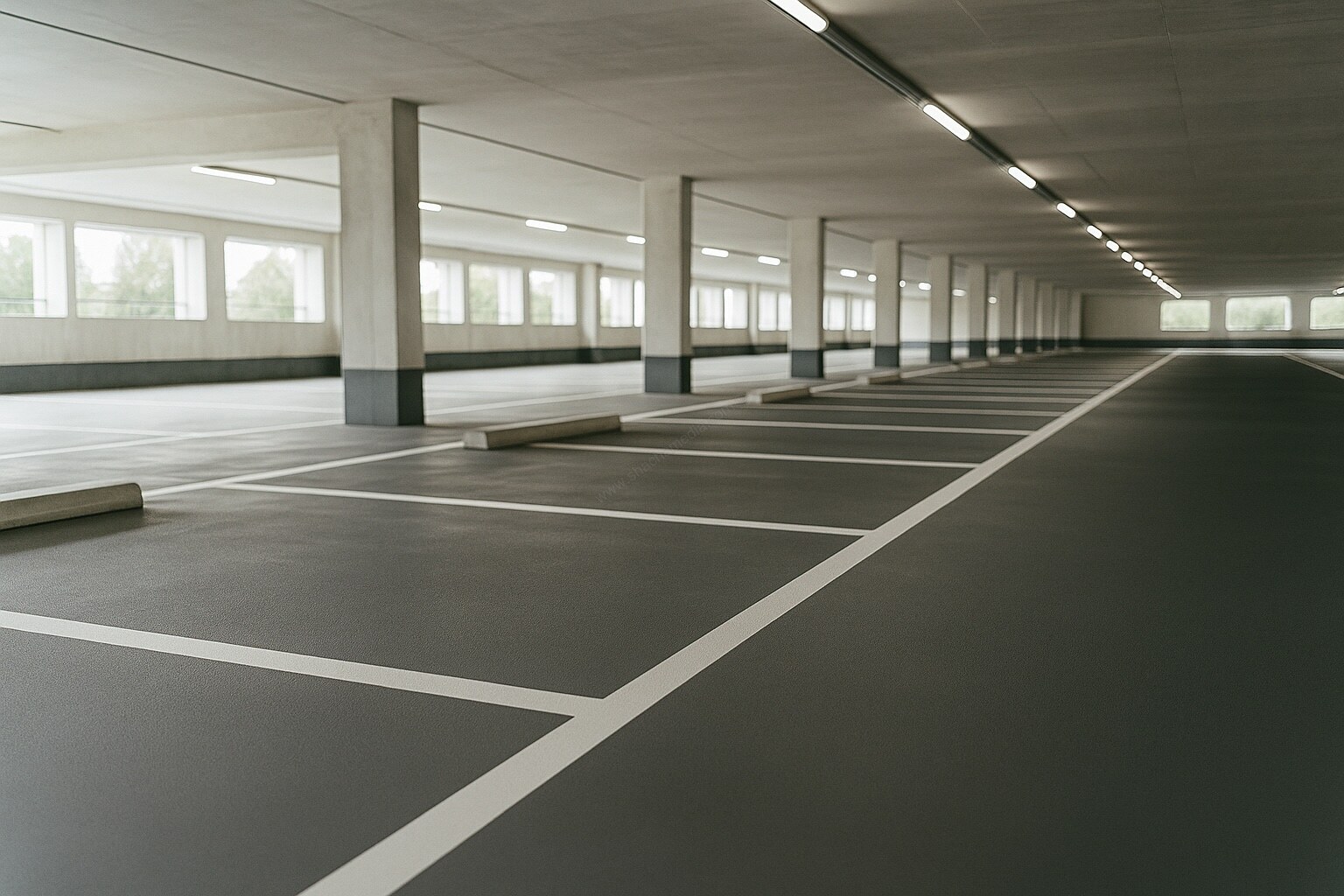 Zichtbare wegmarkeringen voor verkeer